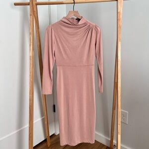 Express Blush Long Sleeve Dress